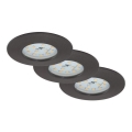 Briloner 7295-031 - SETTI 3x LED Himmennettävä upotettu kylpyhuonevalaisin ATTACH LED/6,5W/230V IP44