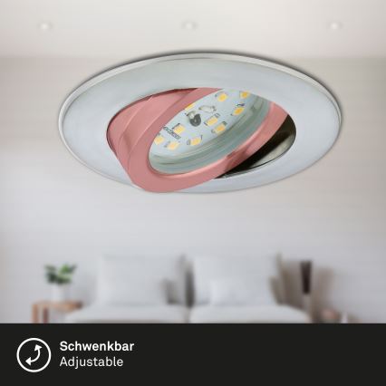 Briloner 7296-019 - LED Himmennettävä upotettu kylpyhuonevalaisin LED/6,5W/230V IP23