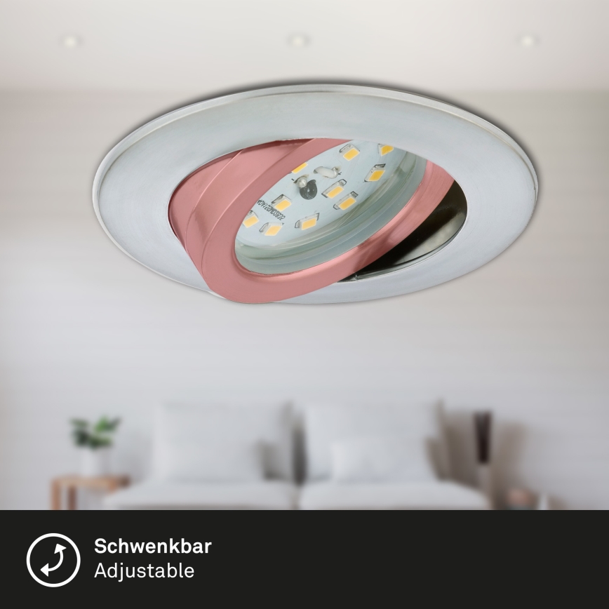 Briloner 7296-019 - LED Himmennettävä upotettu kylpyhuonevalaisin LED/6,5W/230V IP23