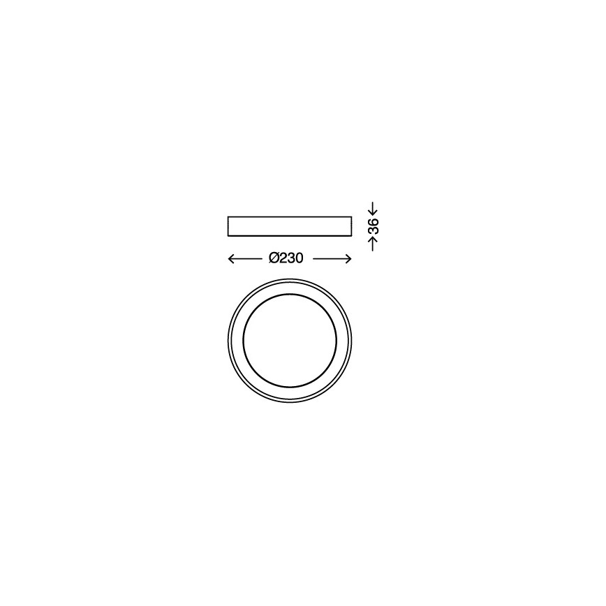 Briloner 7300-016 - LED-kattovalaisin LED/18W/230V