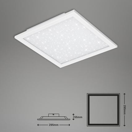 Briloner 7301-016 - Himmennettävä LED-kattovalaisin STARRY SKY LED/18W/230V 3000-6000K + kauko-ohjaus
