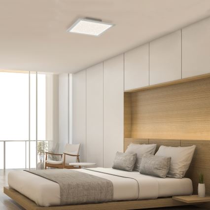 Briloner 7302-016 - Himmennettävä LED-kattovalaisin STARRY SKY LED/23W/230V 3000-6000K + kauko-ohjaus