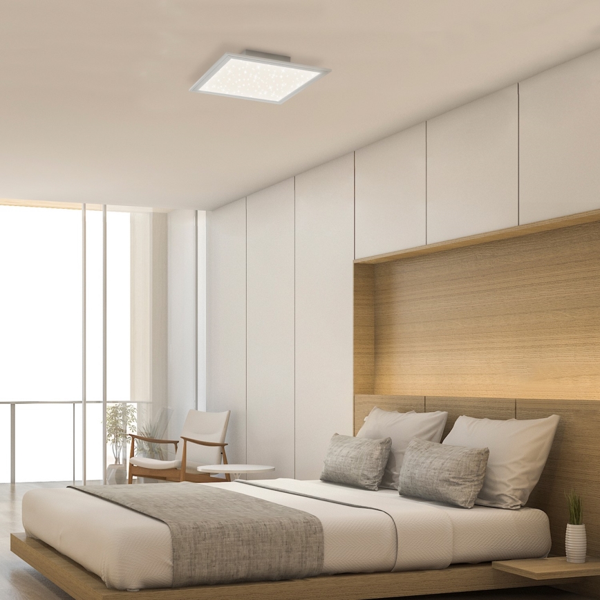 Briloner 7302-016 - Himmennettävä LED-kattovalaisin STARRY SKY LED/23W/230V 3000-6000K + kauko-ohjaus