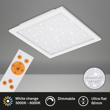 Briloner 7302-016 - Himmennettävä LED-kattovalaisin STARRY SKY LED/23W/230V 3000-6000K + kauko-ohjaus