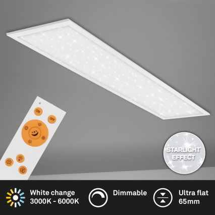 Briloner 7304-016 - Himmennettävä LED-kattovalaisin STARRY SKY LED/36W/230V 3000-6000K + kauko-ohjaus