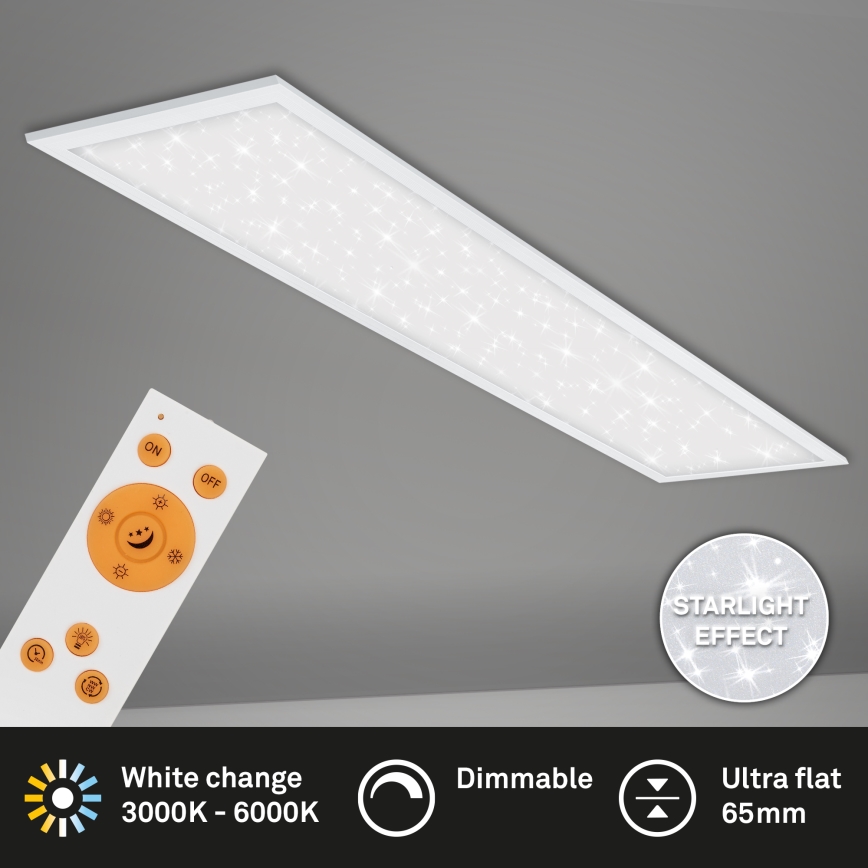 Briloner 7304-016 - Himmennettävä LED-kattovalaisin STARRY SKY LED/36W/230V 3000-6000K + kauko-ohjaus