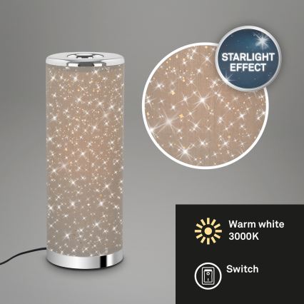 Briloner 7334-011 - LED-pöytävalaisin STARRY SKY 1xGU10/5W/230V ruskea