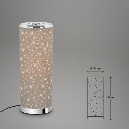 Briloner 7334-011 - LED-pöytävalaisin STARRY SKY 1xGU10/5W/230V ruskea