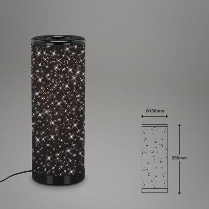 Briloner 7334-015 - LED-pöytävalaisin STARRY SKY 1xGU10/5W/230V musta