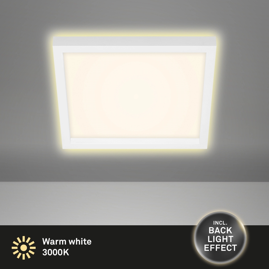 Briloner 7362-016 - LED-kattovalaisin CADRE LED/18W/230V 29,6x29,6 cm valkoinen