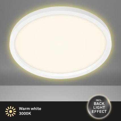 Briloner 7363-016 - LED-kattovalaisin CADRE LED/22W/230V d. 42,5 cm valkoinen
