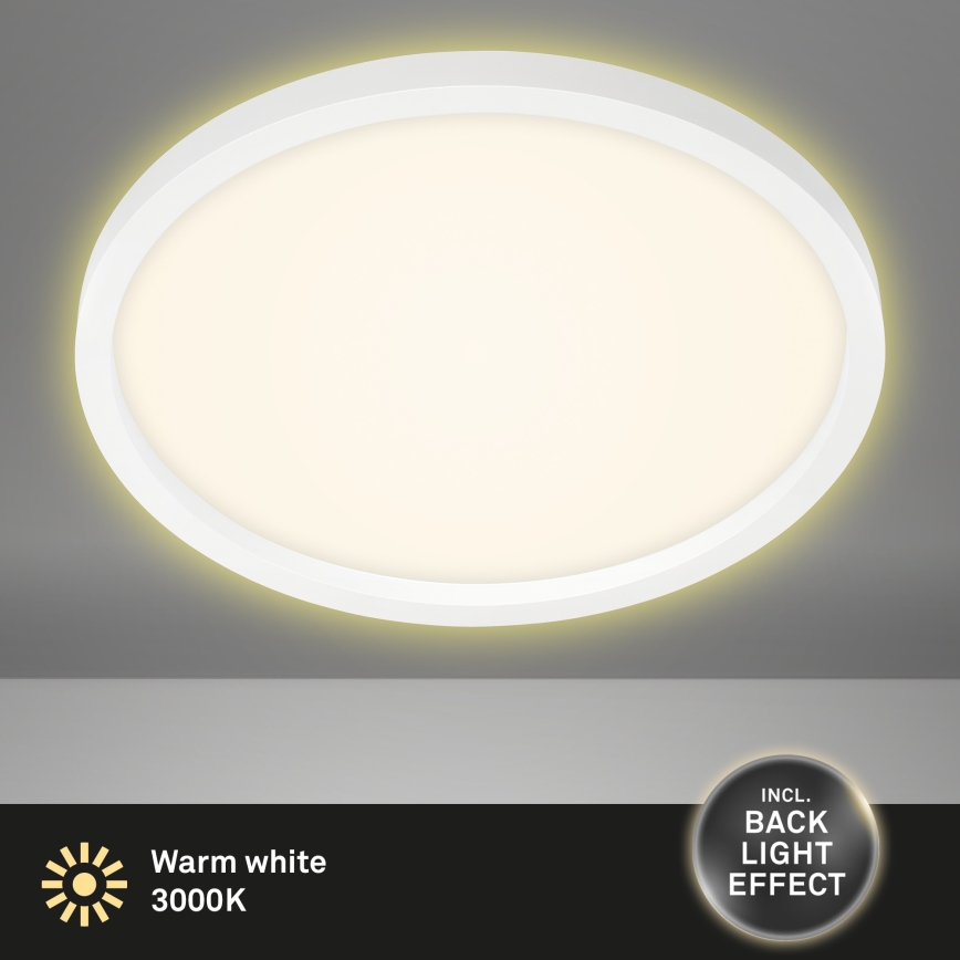 Briloner 7363-016 - LED-kattovalaisin CADRE LED/22W/230V d. 42,5 cm valkoinen