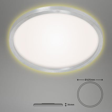 Briloner 7363-019 - LED-kattovalaisin CADRE LED/22W/230V d. 42,5 cm