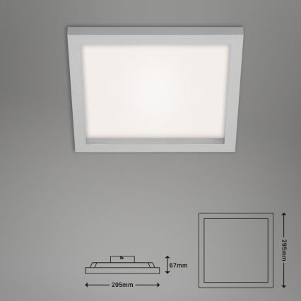 Briloner 7370-014 - Himmennettävä LED-kattovalaisin LED/18W/230V 3000-6500K + kauko-ohjaus