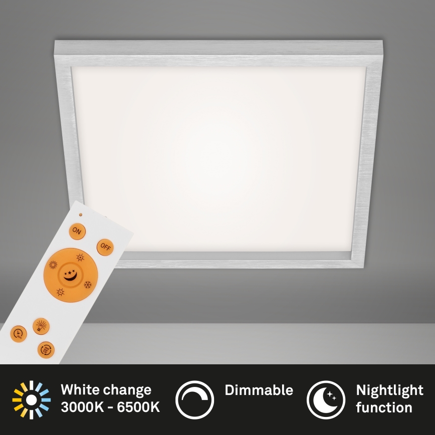 Briloner 7371-014 - Himmennettävä LED-kattovalaisin LED/24W/230V 3000-6500K + kauko-ohjaus