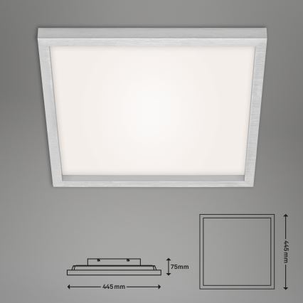 Briloner 7371-014 - Himmennettävä LED-kattovalaisin LED/24W/230V 3000-6500K + kauko-ohjaus