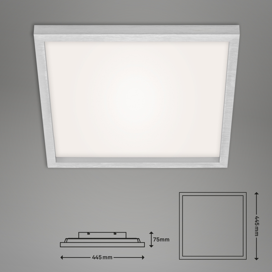 Briloner 7371-014 - Himmennettävä LED-kattovalaisin LED/24W/230V 3000-6500K + kauko-ohjaus