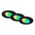 Briloner 7373-035 - SETTI 3x LED RGB Himmennettävä riippuva kattovalaisin LED/4,9W/230V Wi-Fi Tuya + kauko-ohjaus