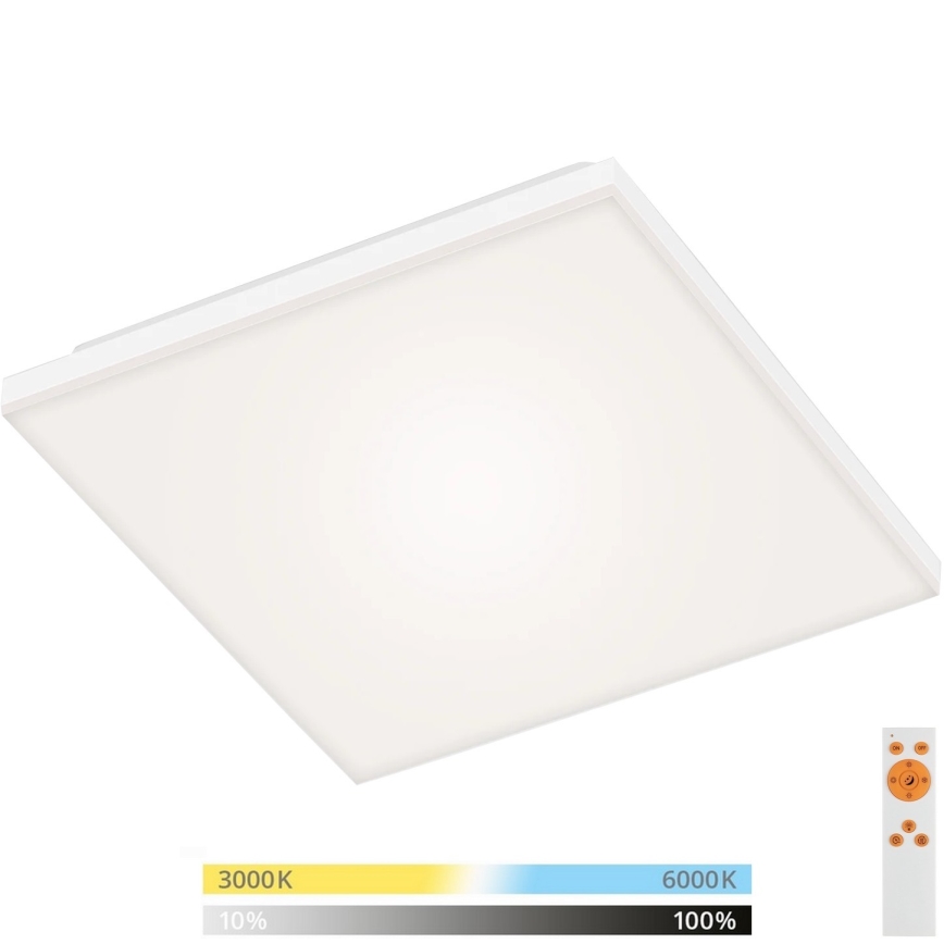 Briloner 7378-016 - Himmennettänä LED-paneeli LED/12W/230V 3000/4000/6500K + kauko-ohjaus