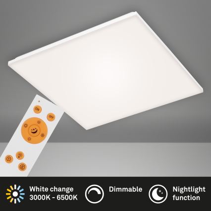 Briloner 7378216 - Himmennettänä LED-paneeli LED/38W/230V 3000-6500K + kauko-ohjaus