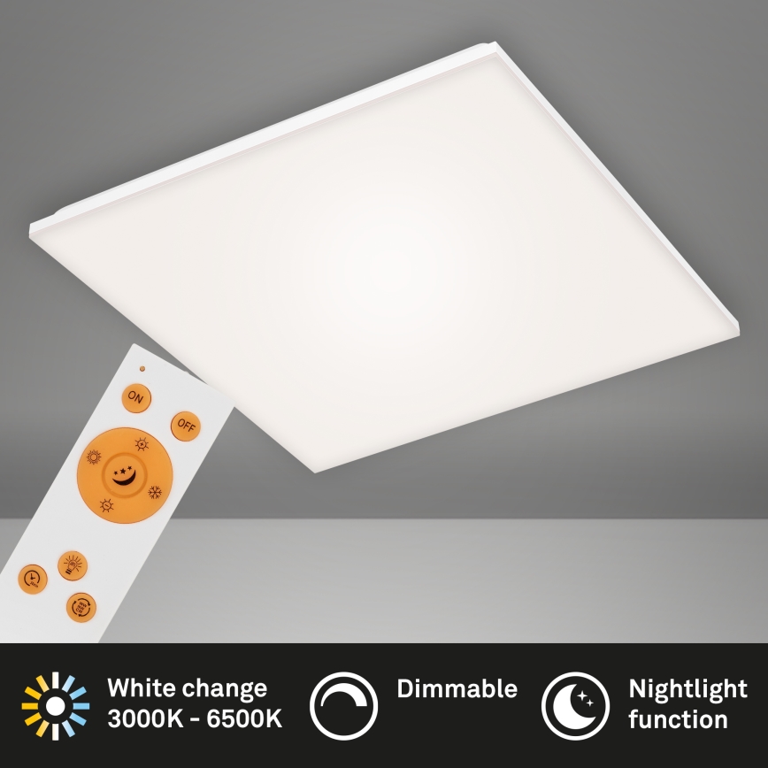Briloner 7378216 - Himmennettänä LED-paneeli LED/38W/230V 3000-6500K + kauko-ohjaus