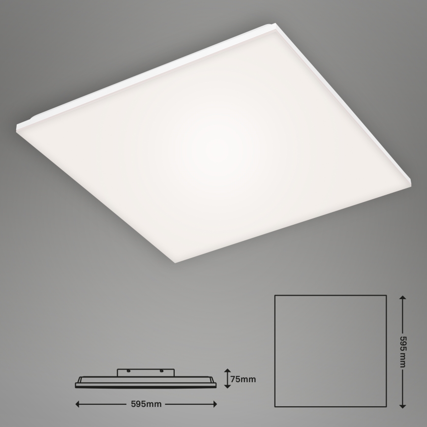 Briloner 7378216 - Himmennettänä LED-paneeli LED/38W/230V 3000-6500K + kauko-ohjaus