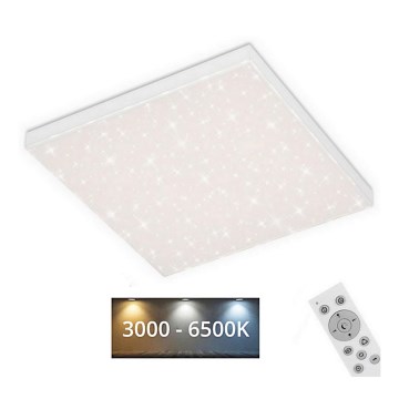 Briloner 7381-116 - Himmennettävä LED-kattovalaisin STARRY SKY LED/24W/230V 3000-6500K + kauko-ohjaus