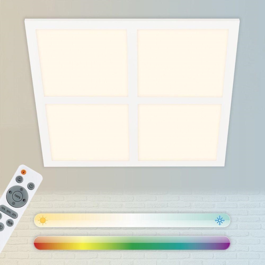 Briloner 7387-016 - LED RGBW himmennettävä kattovalaisin LED/24W/230V 3000-6500K + kaukosäädin