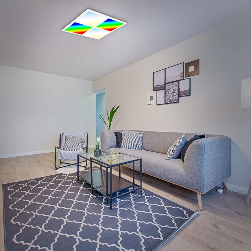 Briloner 7387-016 - RGBW Himmennettävä kattovalaisin LED/24W/230V 3000-6500K + kauko-ohjaus