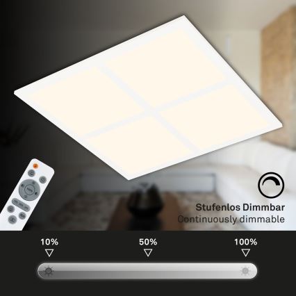 Briloner 7387-016 - RGBW Himmennettävä kattovalaisin LED/24W/230V 3000-6500K + kauko-ohjaus