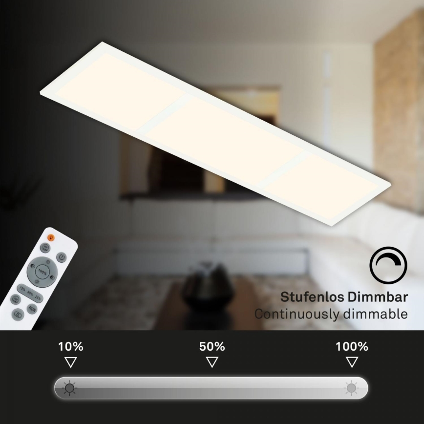 Briloner 7388-016 - RGBW Himmennettävä kattovalaisin LED/24W/230V 3000-6500K + kauko-ohjaus