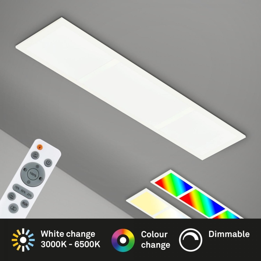 Briloner 7388-016 - RGBW Himmennettävä kattovalaisin LED/24W/230V 3000-6500K + kauko-ohjaus