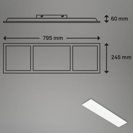 Briloner 7388-016 - RGBW Himmennettävä kattovalaisin LED/24W/230V 3000-6500K + kauko-ohjaus