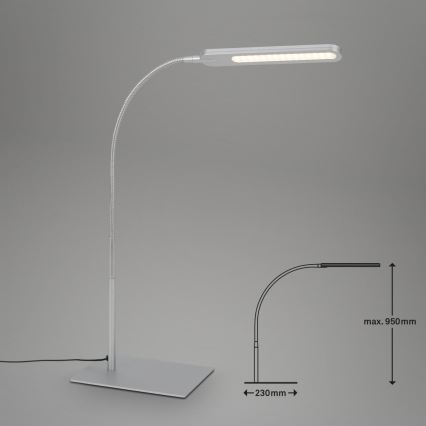 Briloner 7389-014 - LED Himmennettävä kosketus flexible pöytävalaisin SERVO LED/8W/230V 3000/4000/6500K
