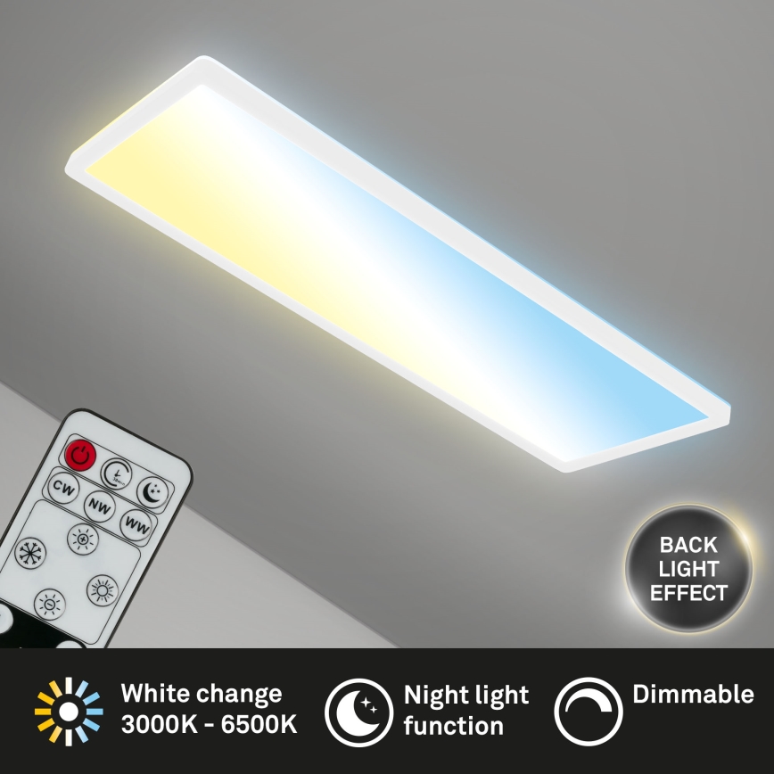 Briloner 7403-016 - Himmennettävä LED-kattovalaisin SLIM LED/23W/230V 2700-6500K + kauko-ohjaus