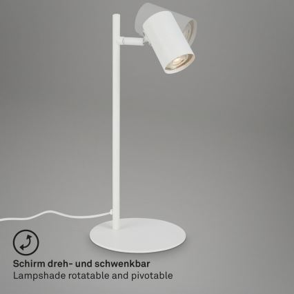 Briloner 7408-016 - Pöytävalaisin RETRO 1xGU10/9W/230V valkoinen