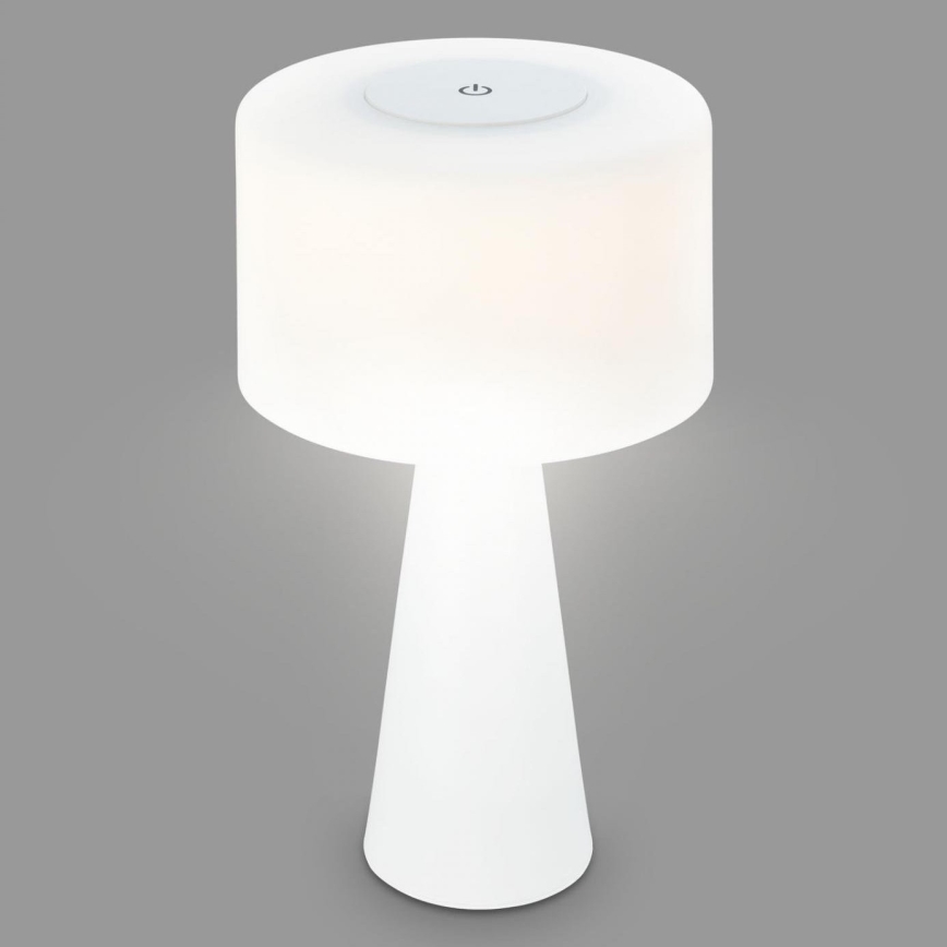 Briloner 7420016 - LED Himmennettävä ladattava kosketus ulko pöytävalaisin LED/4W/5V IP44 3000K valkoinen