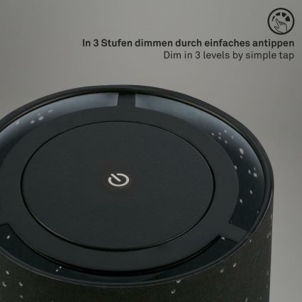 Briloner 7449-015 - LED himmennettävä ulkokosketuslamppu STARRY SKY LED/3W/5V IP44 2000 mAh musta
