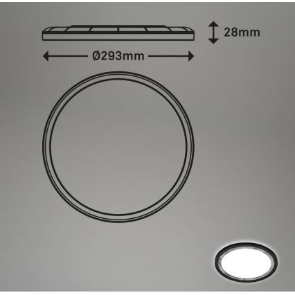 Briloner 7454-414 - LED-kattovalaisin DECO LED/18W/230V