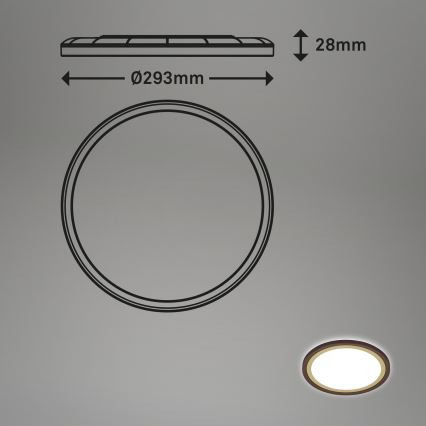 Briloner 7454-417 - LED-kattovalaisin DECO LED/18W/230V