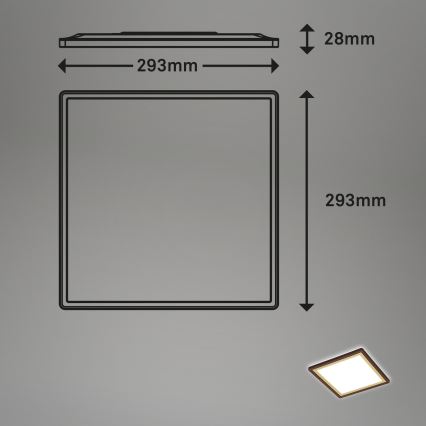 Briloner 7457-417 - LED-kattovalaisin DECO LED/18W/230V