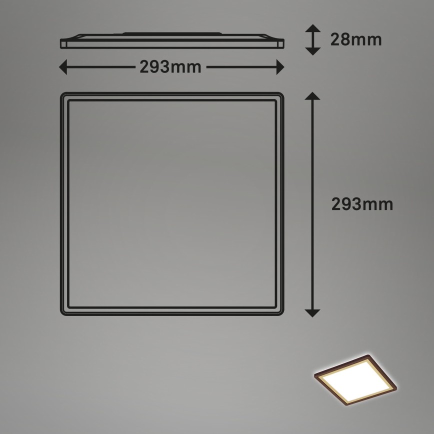 Briloner 7457-417 - LED-kattovalaisin DECO LED/18W/230V