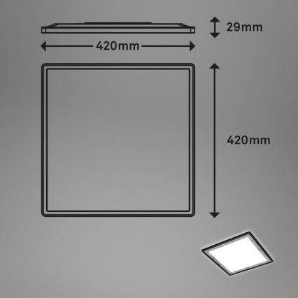 Briloner 7459-414 - Himmennettävä LED-kattovalaisin SLIM LED/22W/230V 2700-6500K + kauko-ohjaus