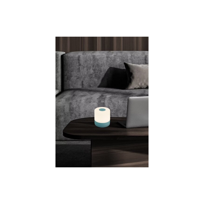 Briloner 7461010 - LED himmennettävä ladattava ulkokäyttöön tarkoitettu pöytävalaisin LED/2W/5V IP44 1200 mAh sininen