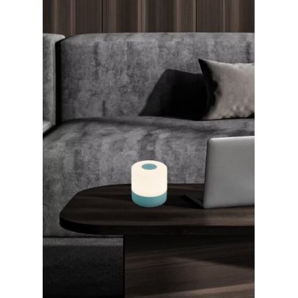 Briloner 7461010 - LED Himmennettävä ladattava ulko pöytävalaisin LED/2W/5V IP44 1200 mAh sininen
