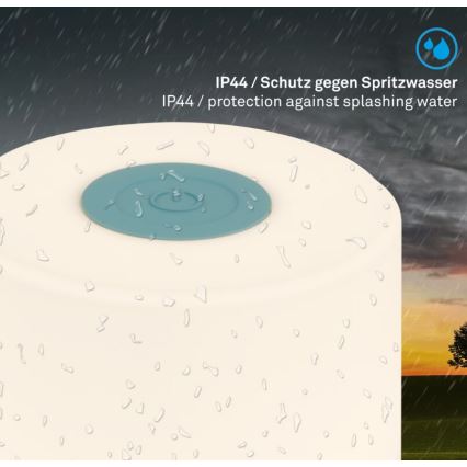 Briloner 7461010 - LED Himmennettävä ladattava ulko pöytävalaisin LED/2W/5V IP44 1200 mAh sininen