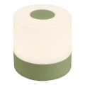 Briloner 7461019 - LED Himmennettävä ladattava ulko pöytävalaisin LED/2W/5V IP44 1200 mAh vihreä