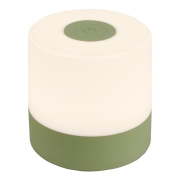 Briloner 7461019 - LED Himmennettävä ladattava ulko pöytävalaisin LED/2W/5V IP44 vihreä