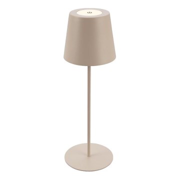 Briloner 7508011 - LED Himmennettävä ladattava ulko pöytävalaisin 2in1 LED/2,5W/5V IP44 beige