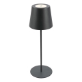 Briloner 7508015 - LED himmennettävä ladattava ulkokäyttöön tarkoitettu pöytävalaisin 2-in-1 LED/2,5W/5V IP44 musta